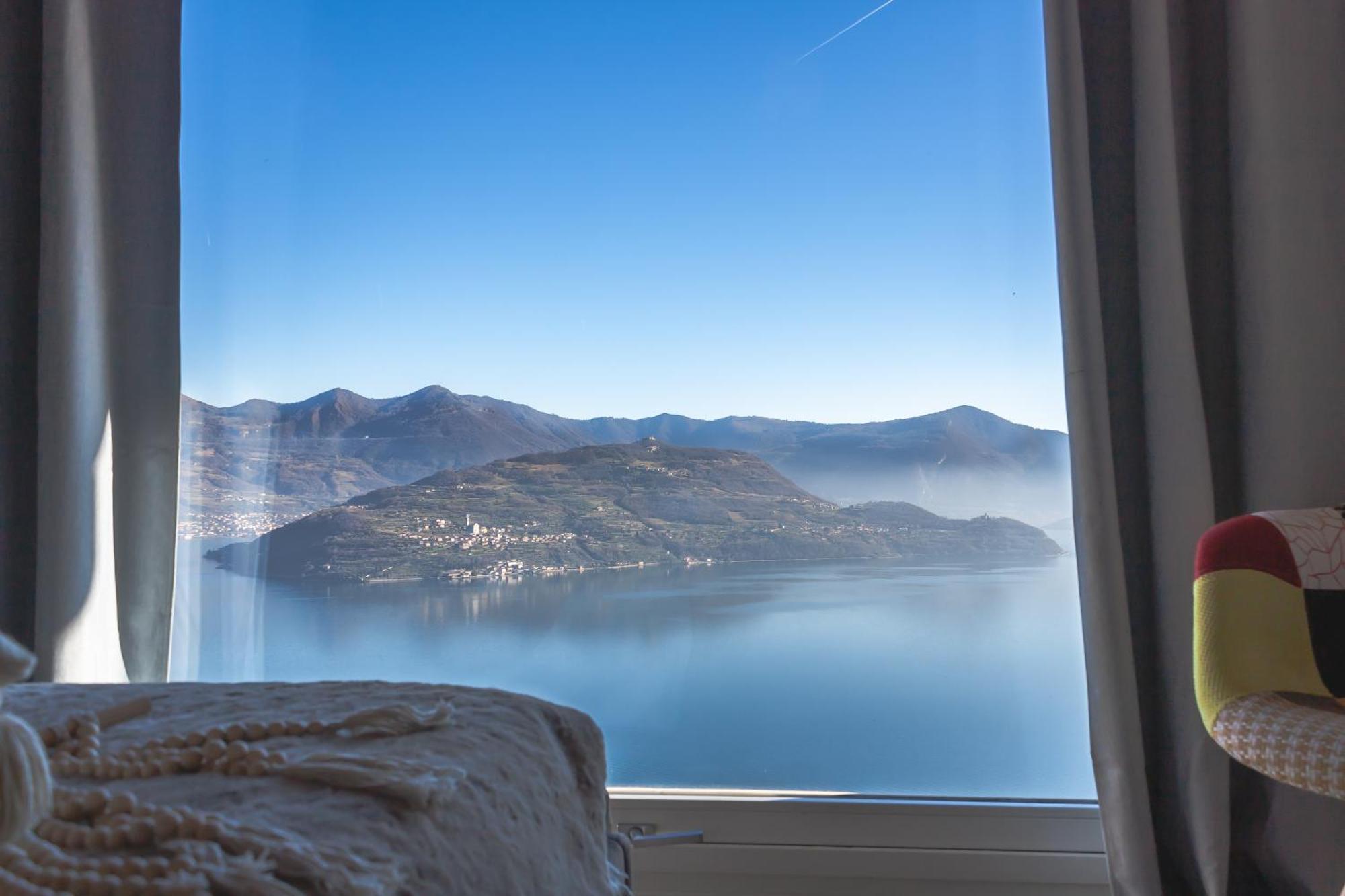Mia Isola With Lake View, Garden And Swimming Pool Parzanica Εξωτερικό φωτογραφία