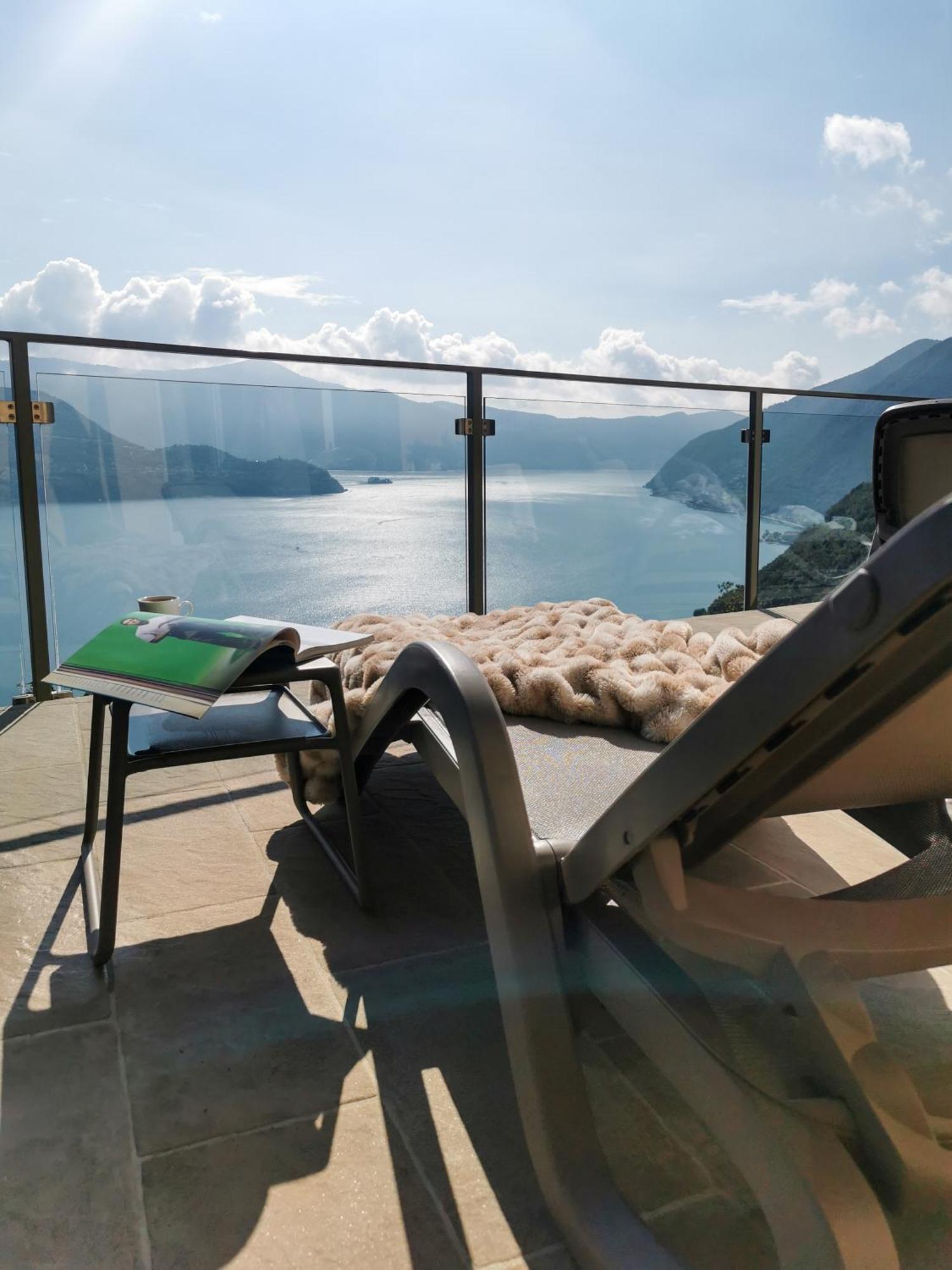 Mia Isola With Lake View, Garden And Swimming Pool Parzanica Εξωτερικό φωτογραφία